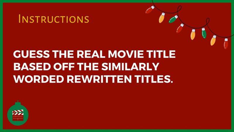 Cinema Synonyms - Christmas Edition